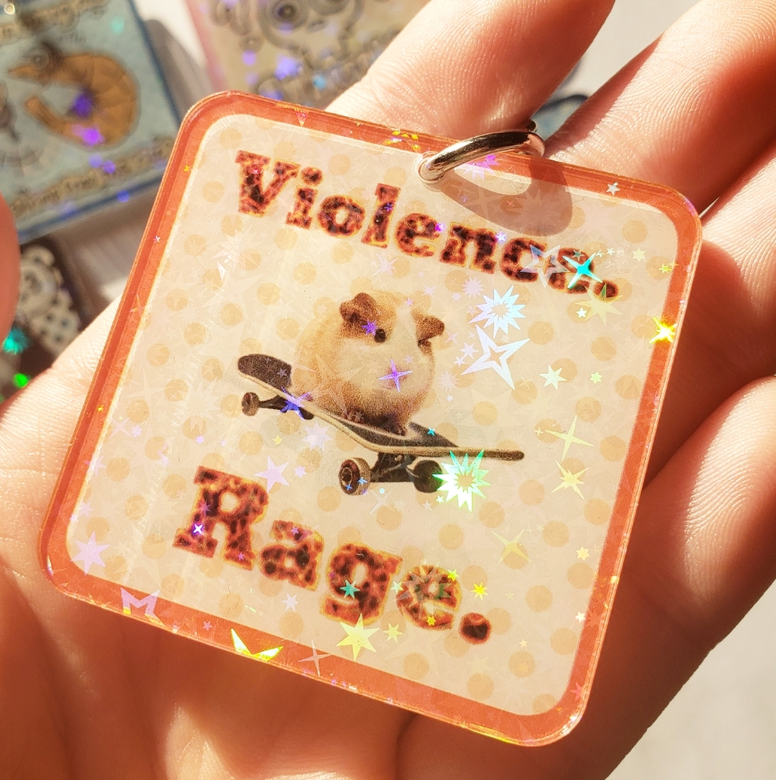 Violence. Rage. Keychain