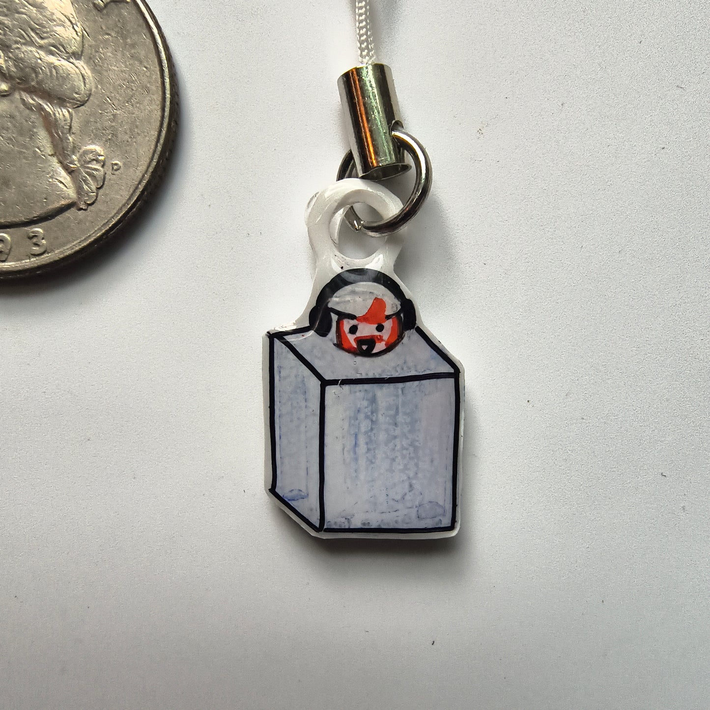 Caseoh "1x1 Lego Piece" Handmade Shrinky Dink Charm