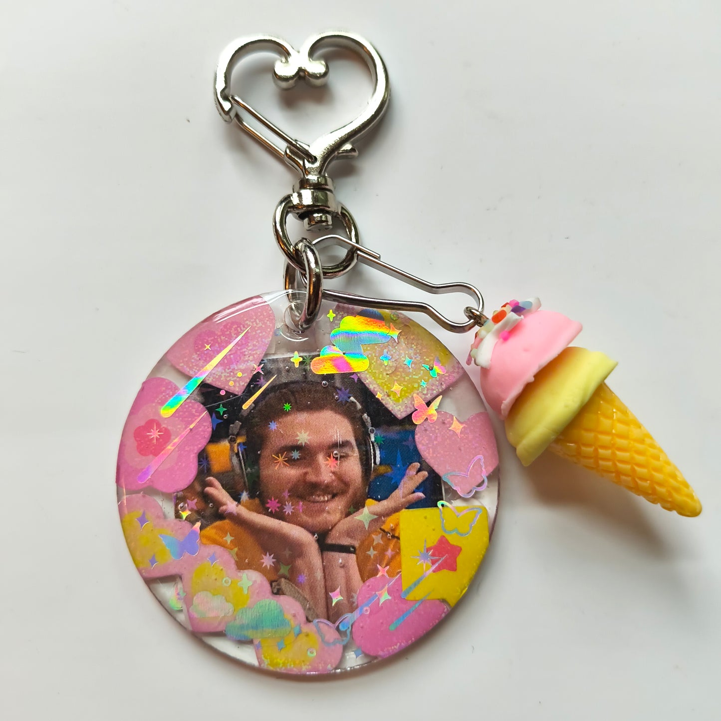 Jschlatt Keychain (Yellow+Pink)