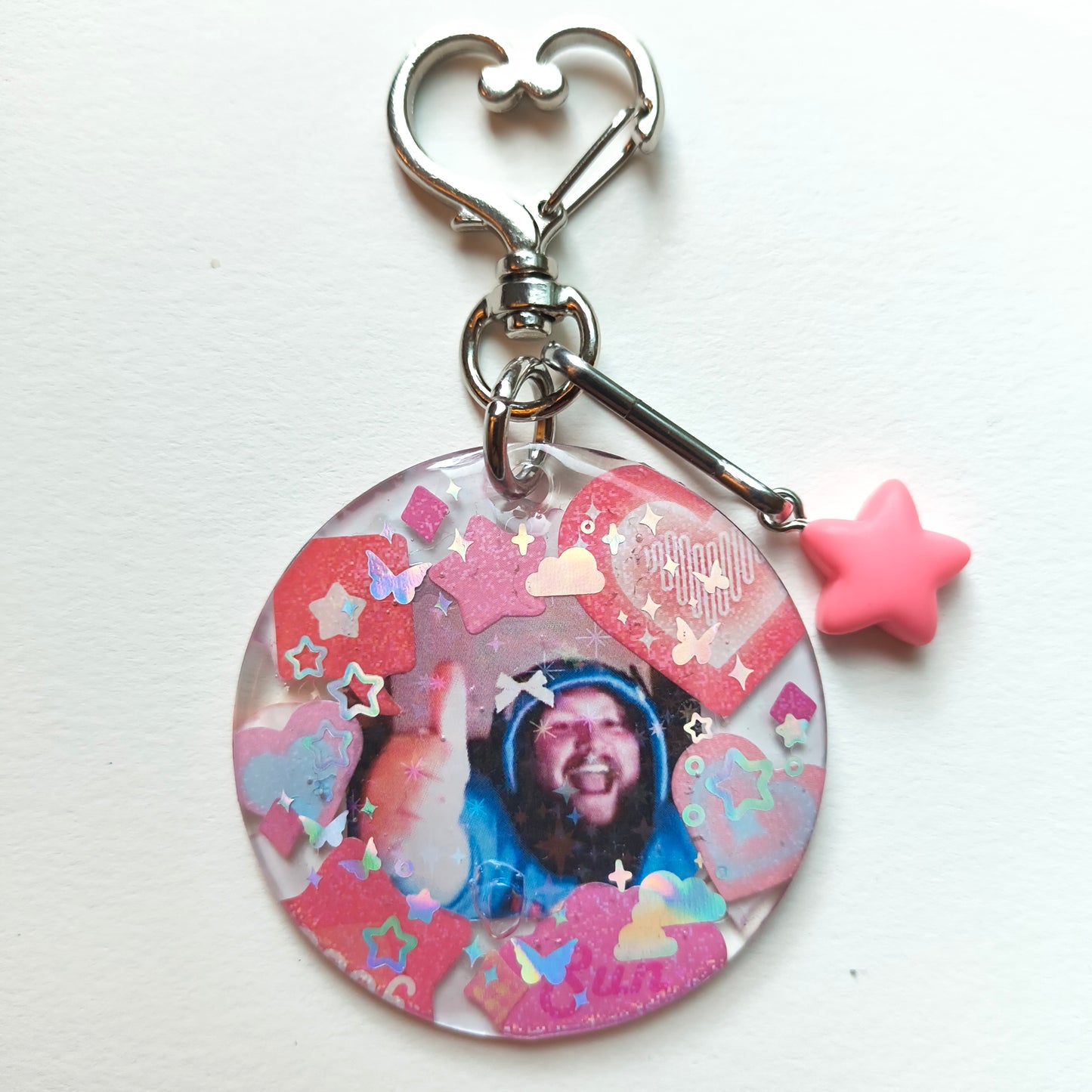 Caseoh Handmade Keychain (Pink)