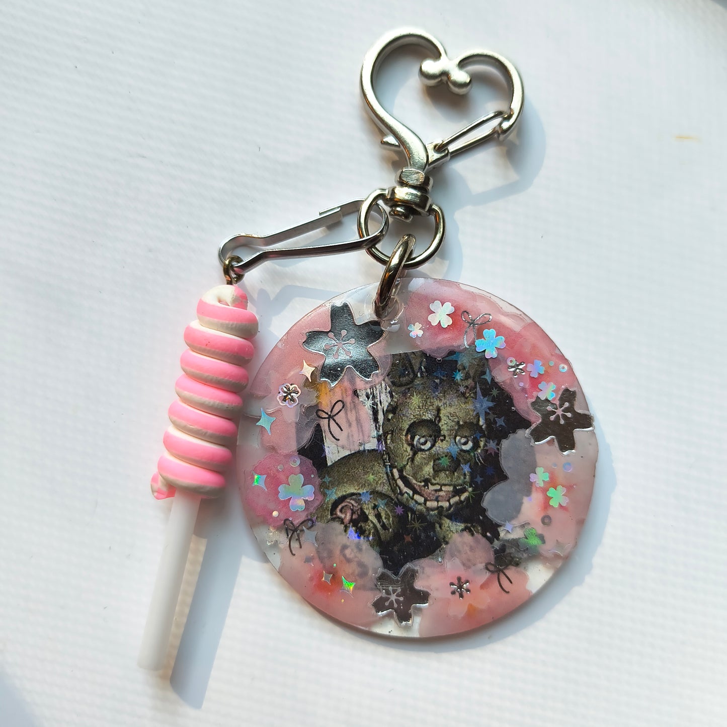 Springtrap Handmade Keychain (Pink)