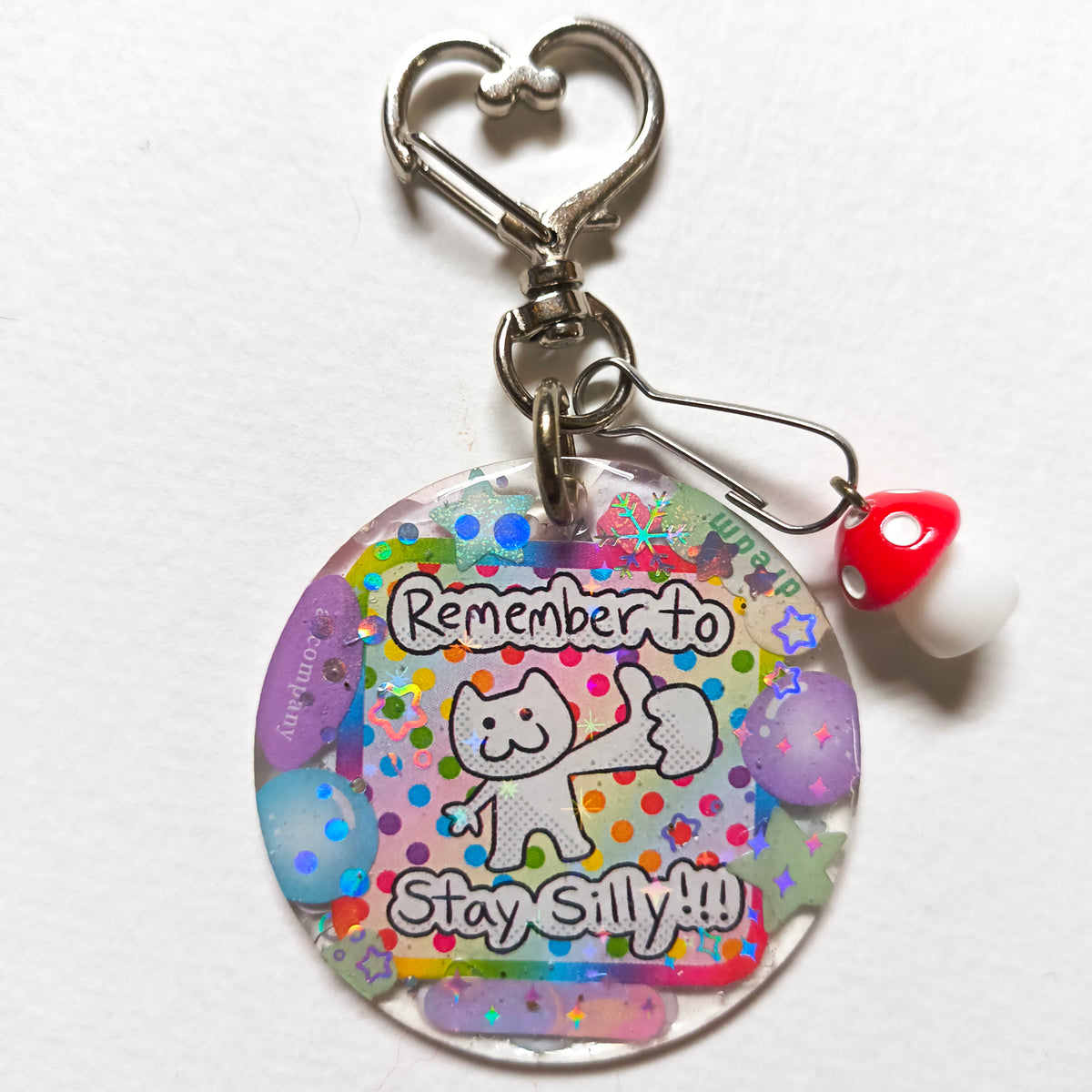 Remember To Stay Silly Handmade Keychain