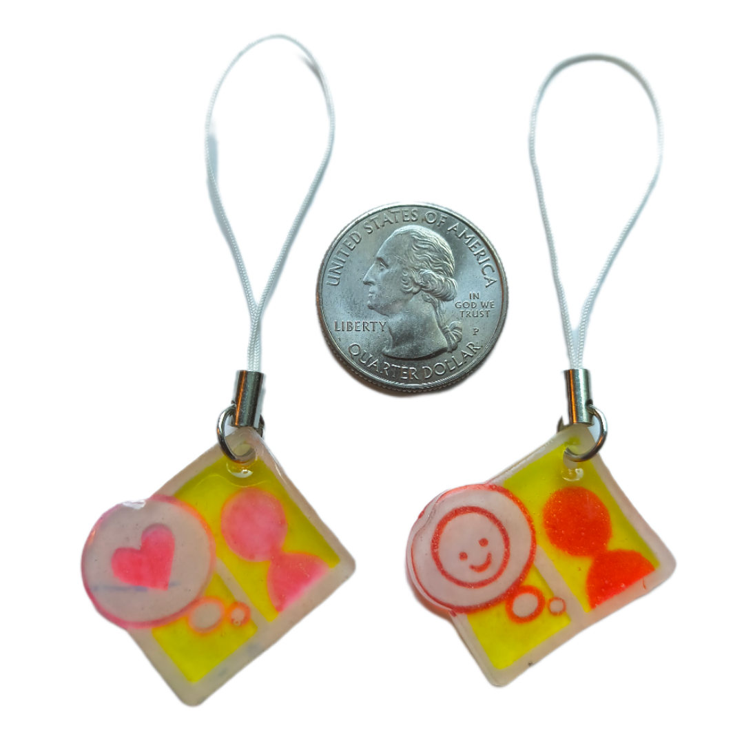 Tomodachi Life Handmade Phone Charms