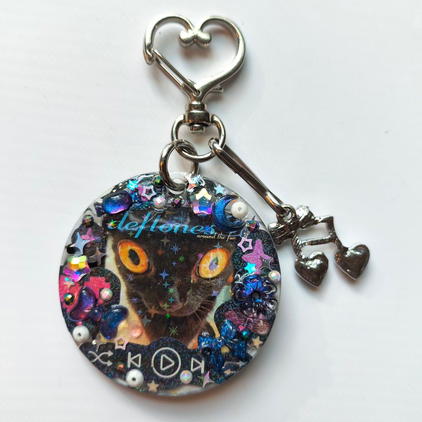 Deftones Cat Handmade Keychain