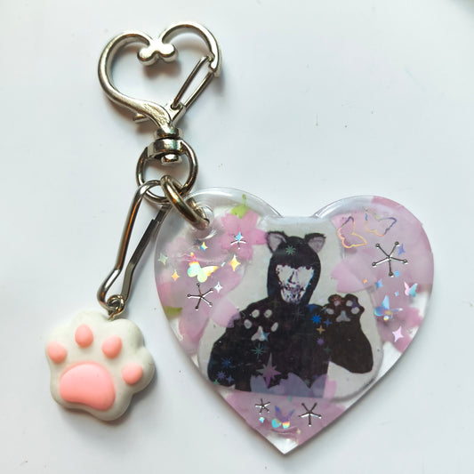 Catboy Intruder Handmade Keychain