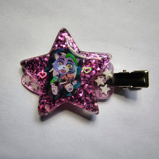 Roxanne Wolf FNAF Handmade Hairclip
