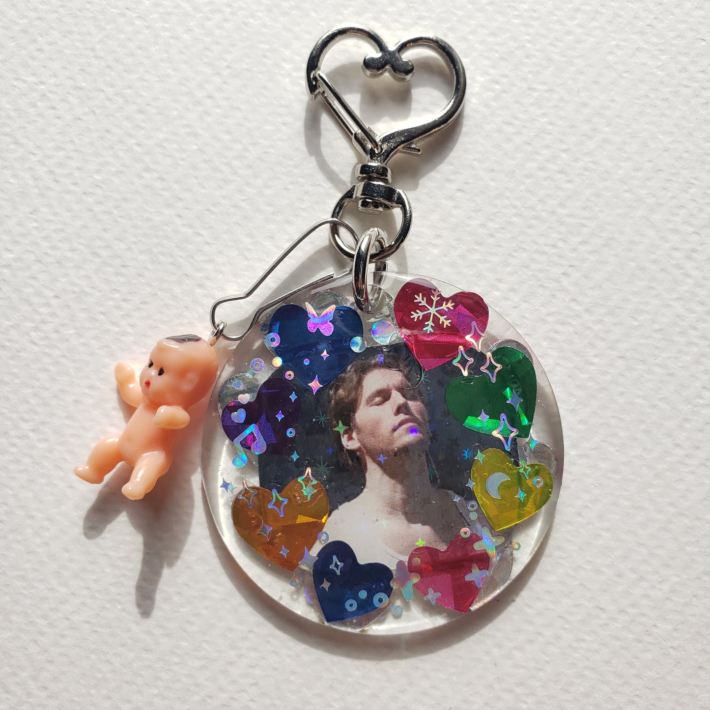 Rainbow Jerma Baby Keychain