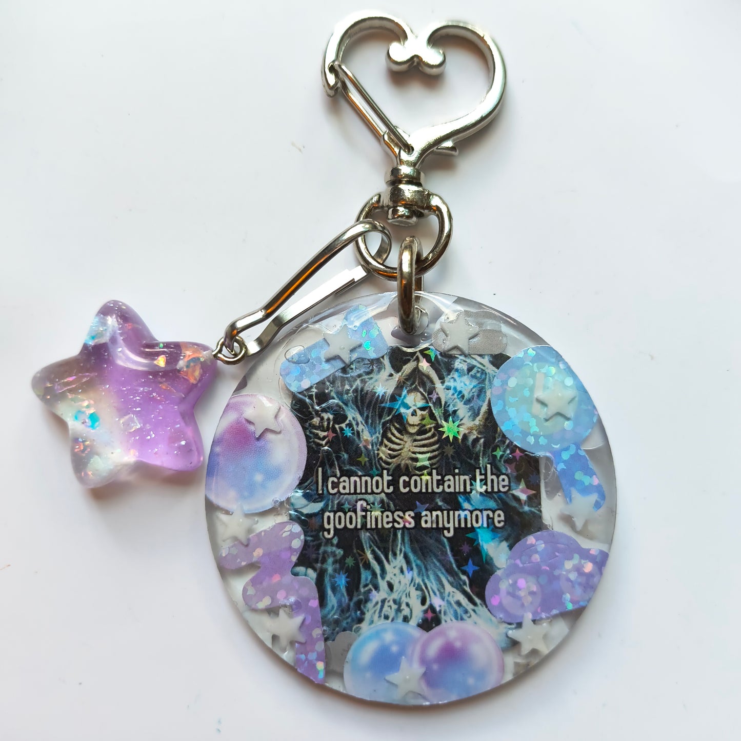 "I cannot contain the goofiness" Handmade Keychain