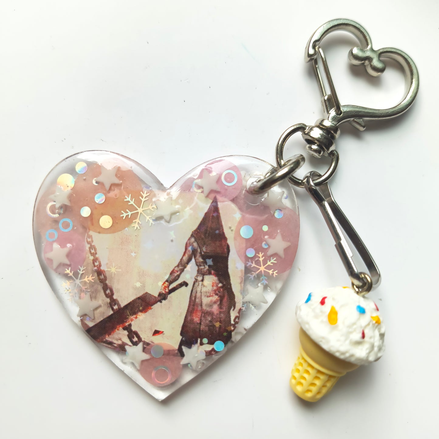 Pyramid Head Handmade Keychain