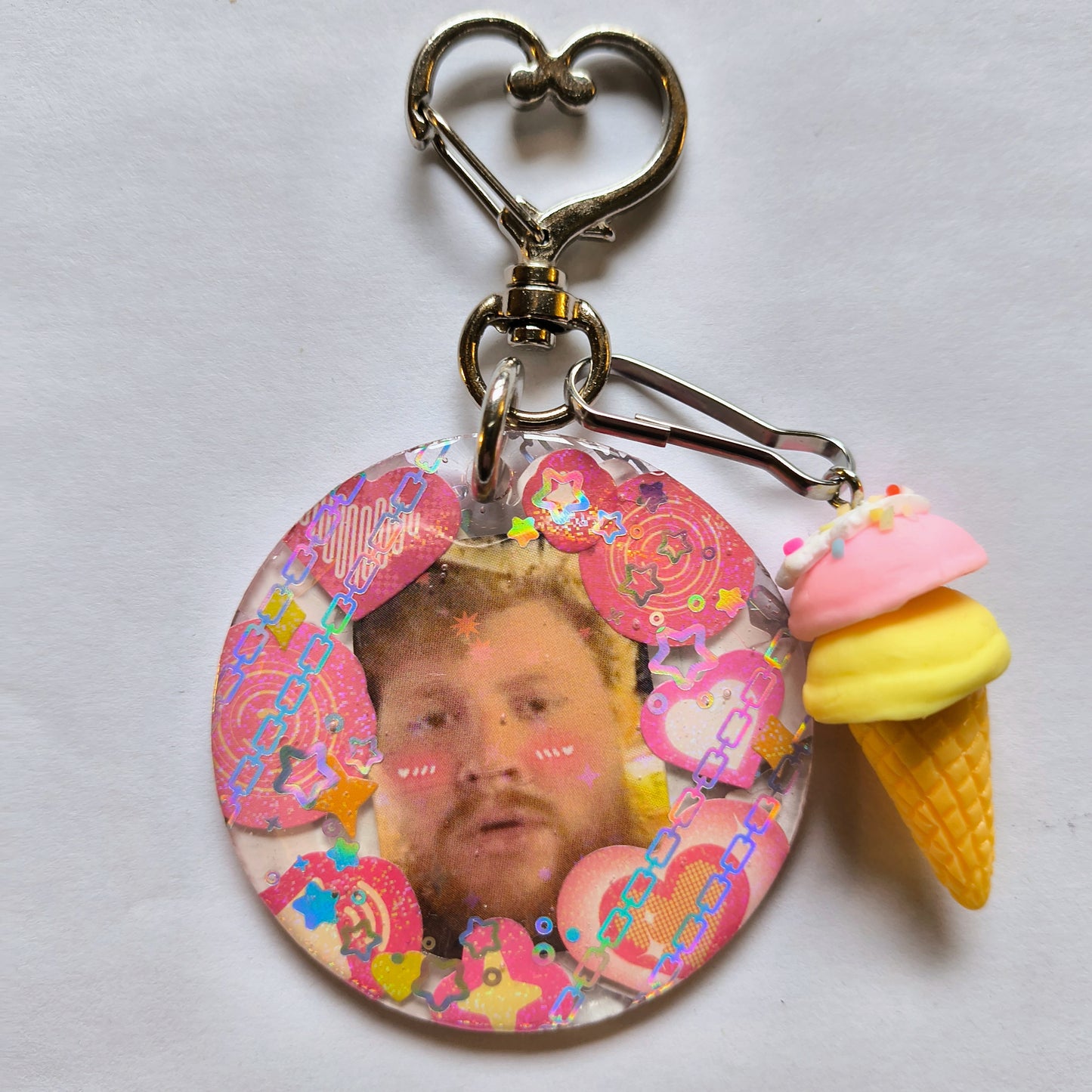 Caseoh Handmade Keychain (Icecream Charm)