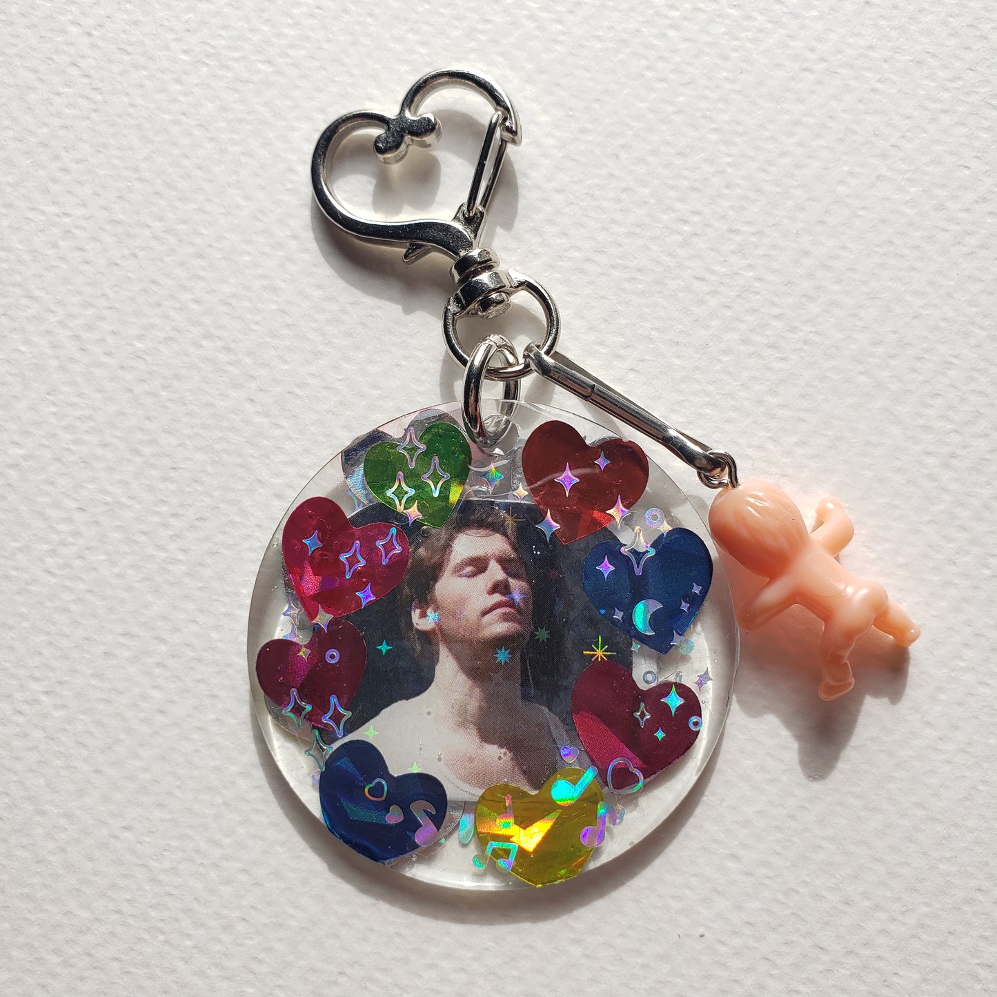 Rainbow Jerma Baby Keychain