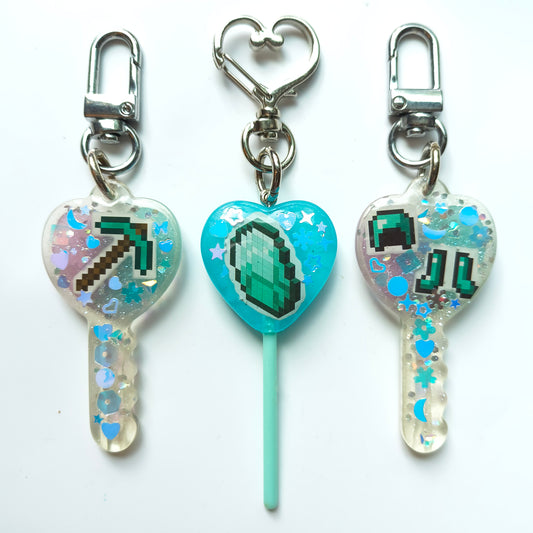 Minecraft Handmade Mini Keychains