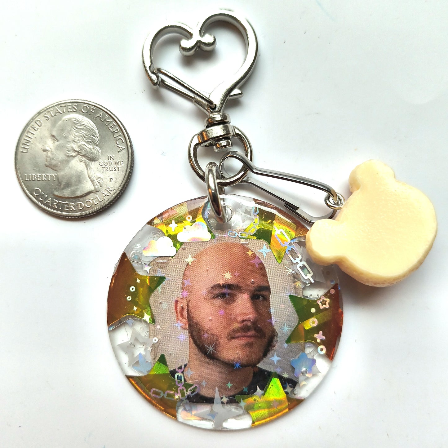 Bald Jschlatt Handmade Keychain (Read Description)