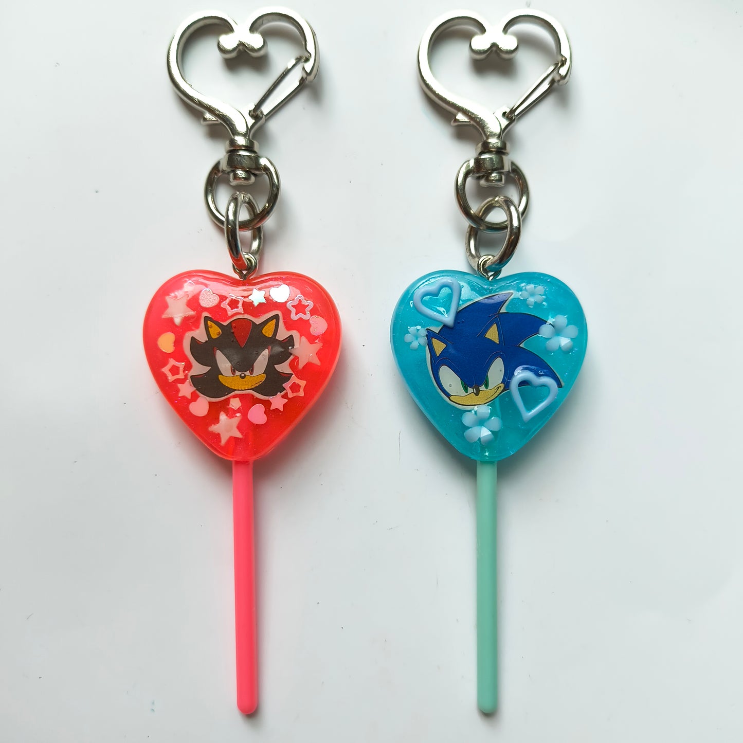 Sonic & Shadow Handmade Keychains