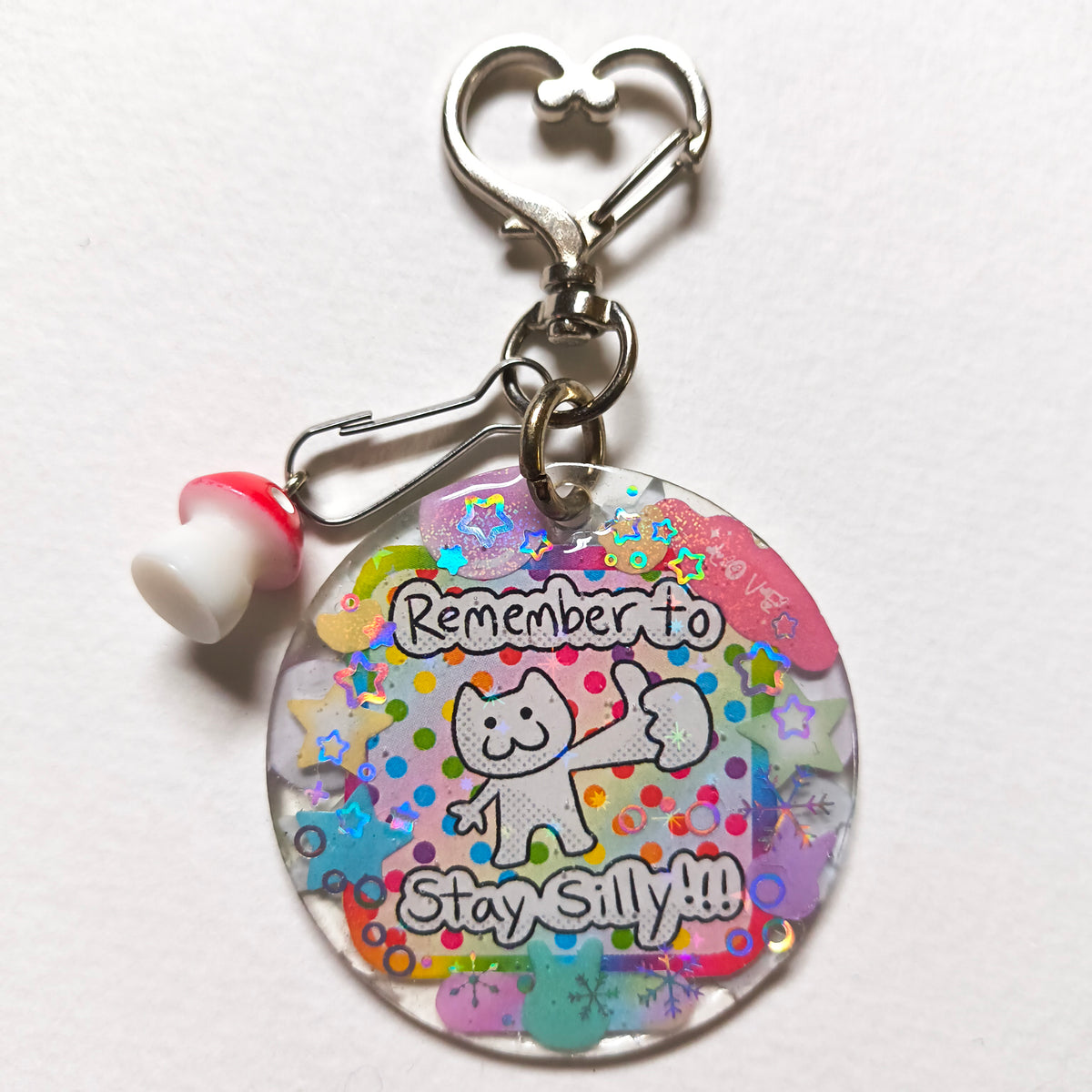 Remember To Stay Silly Handmade Keychain
