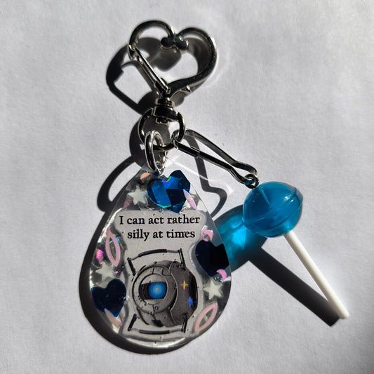 Portal Wheatley Handmade Keychain