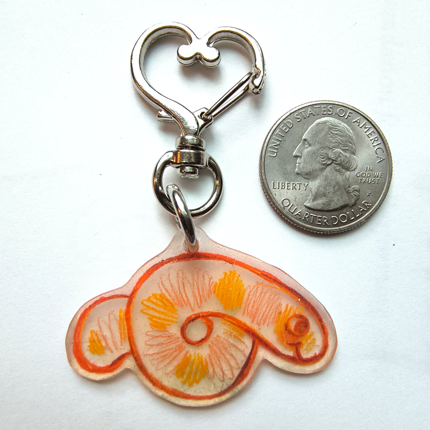Handmade Worm Keychain