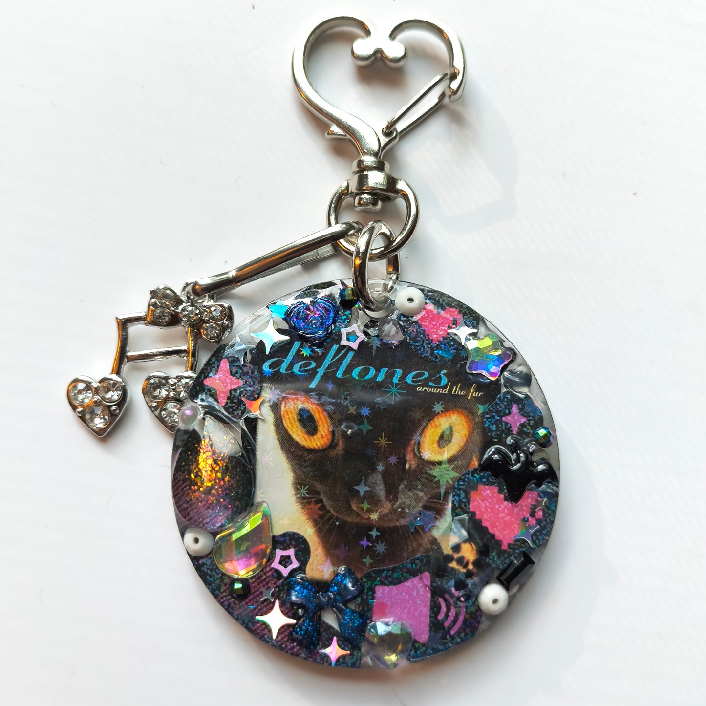 Deftones Cat Handmade Keychain