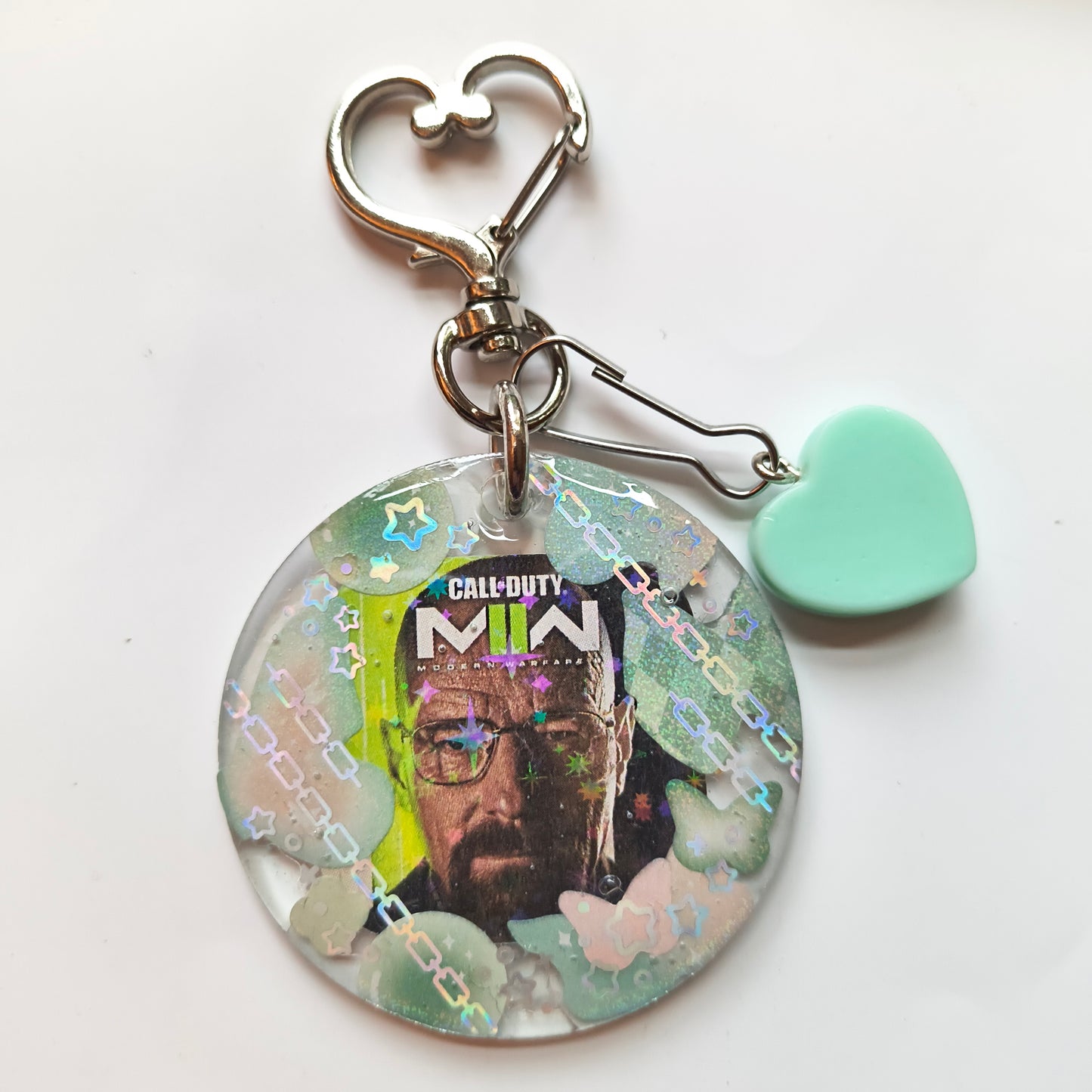 Walter White + COD Handmade Keychain