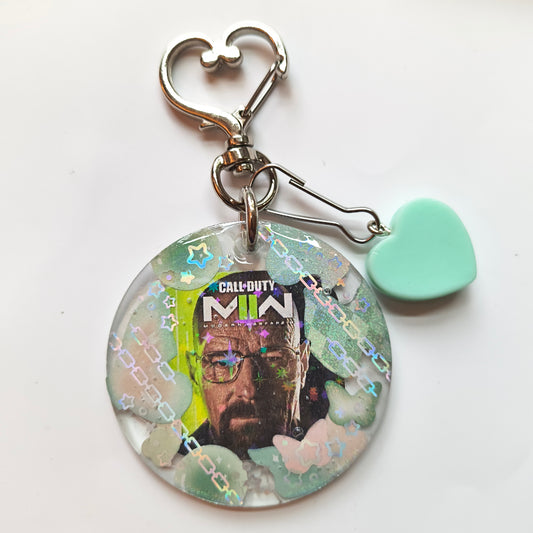Walter White + COD Handmade Keychain