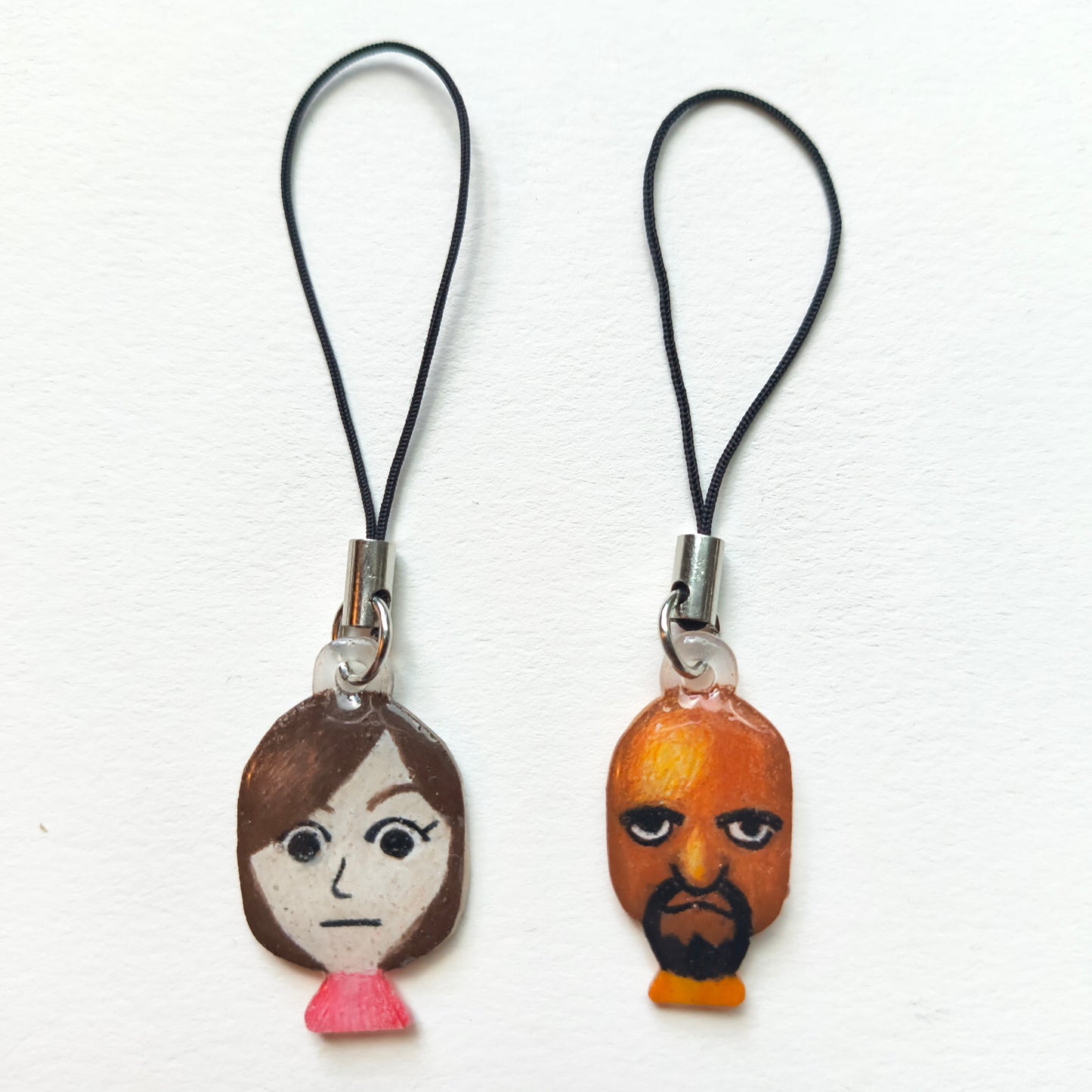 Handmade Mii Phone Charms