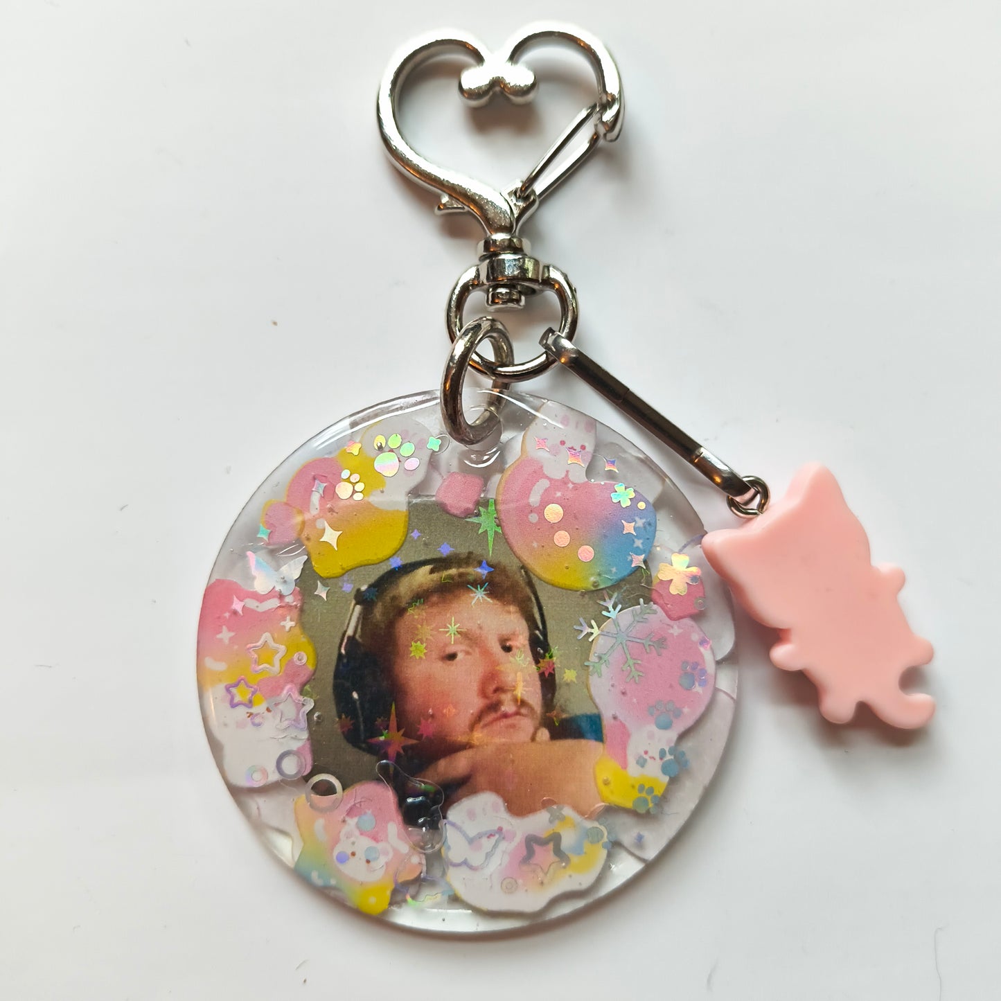 Caseoh Handmade Keychain (Cat Charm)