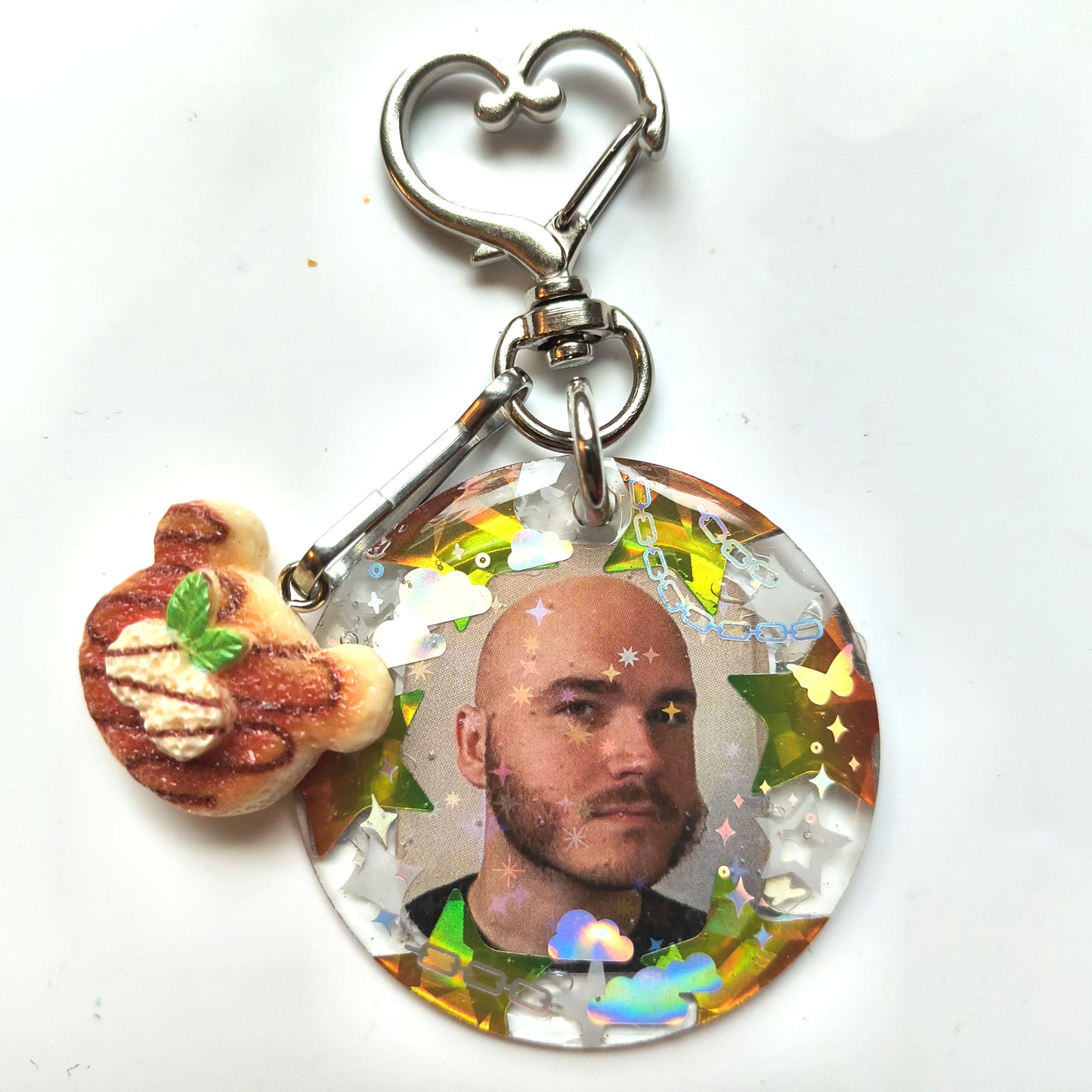 Bald Jschlatt Handmade Keychain (Read Description)