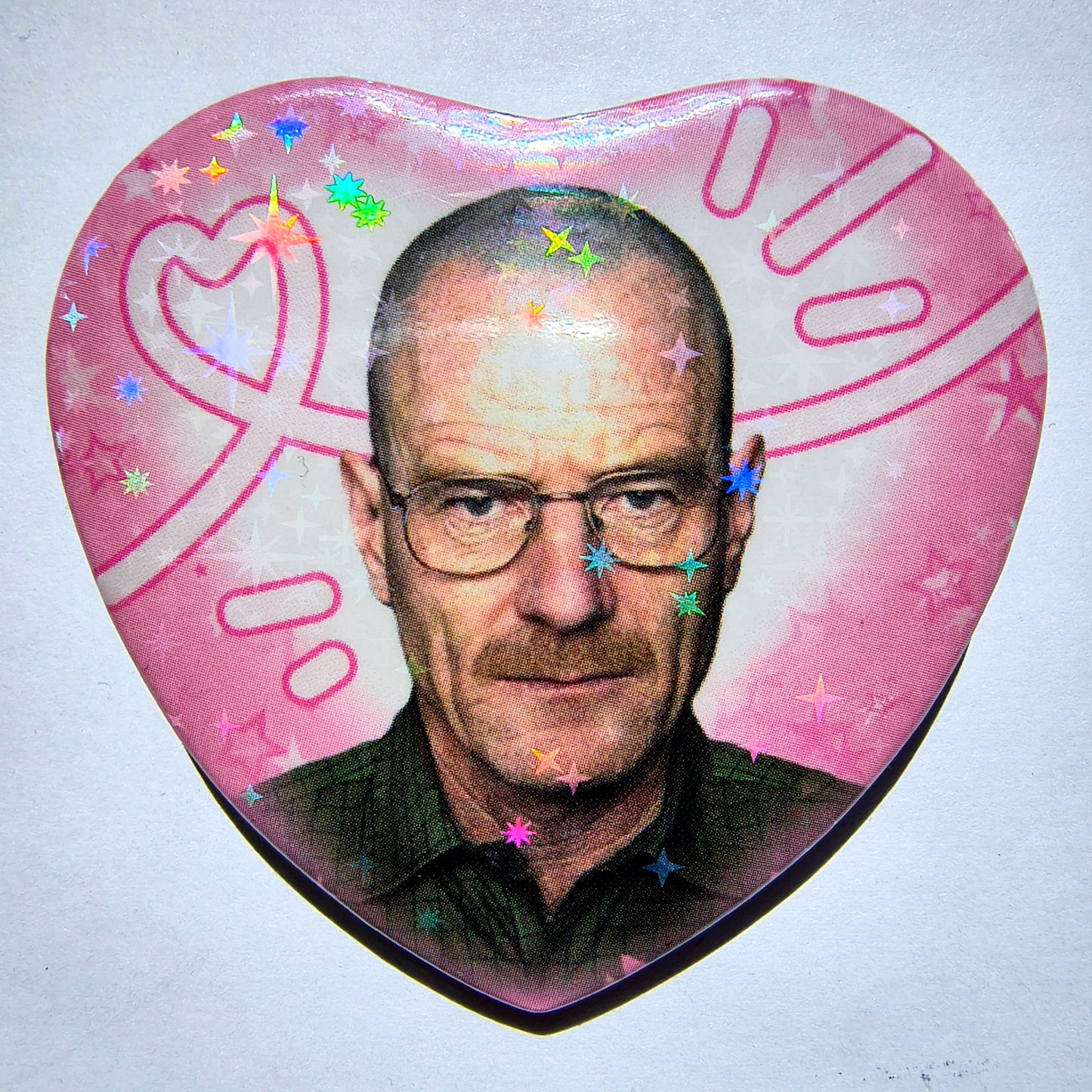 Breaking Bad Sparkly Heart Pins