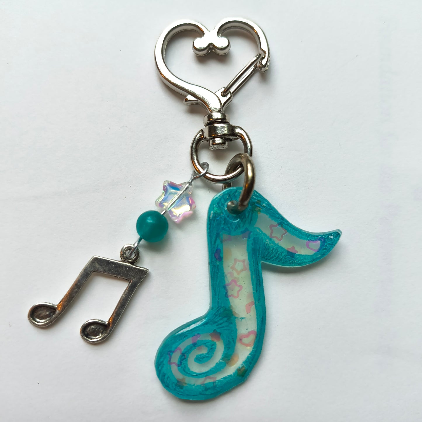 Handmade Music Note Keychain
