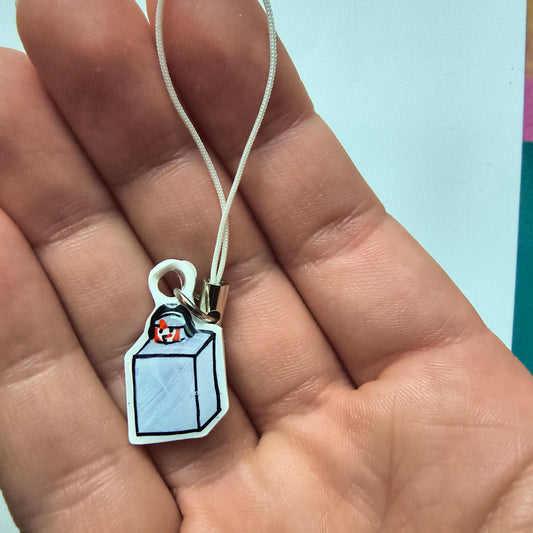 Caseoh "1x1 Lego Piece" Handmade Shrinky Dink Charm