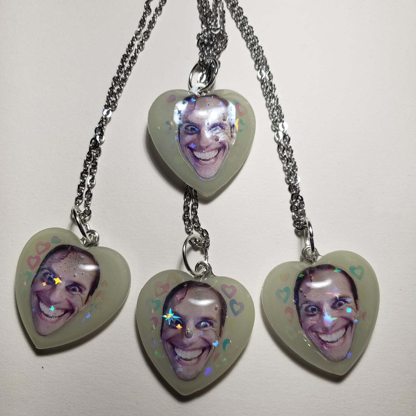 Glow-in-the-dark Jerma Pendant Necklaces