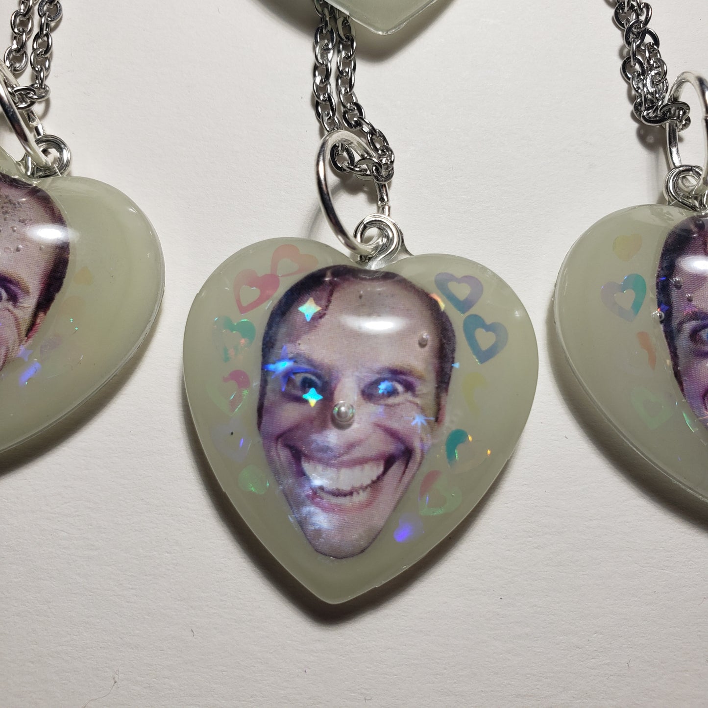 Glow-in-the-dark Jerma Pendant Necklaces