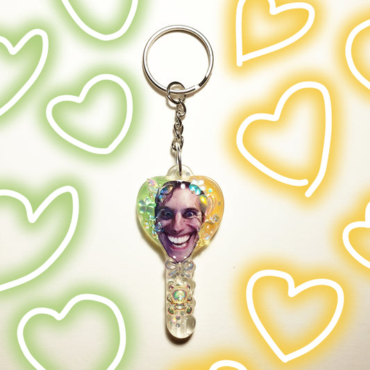 Jerma Green and Yellow Keychain