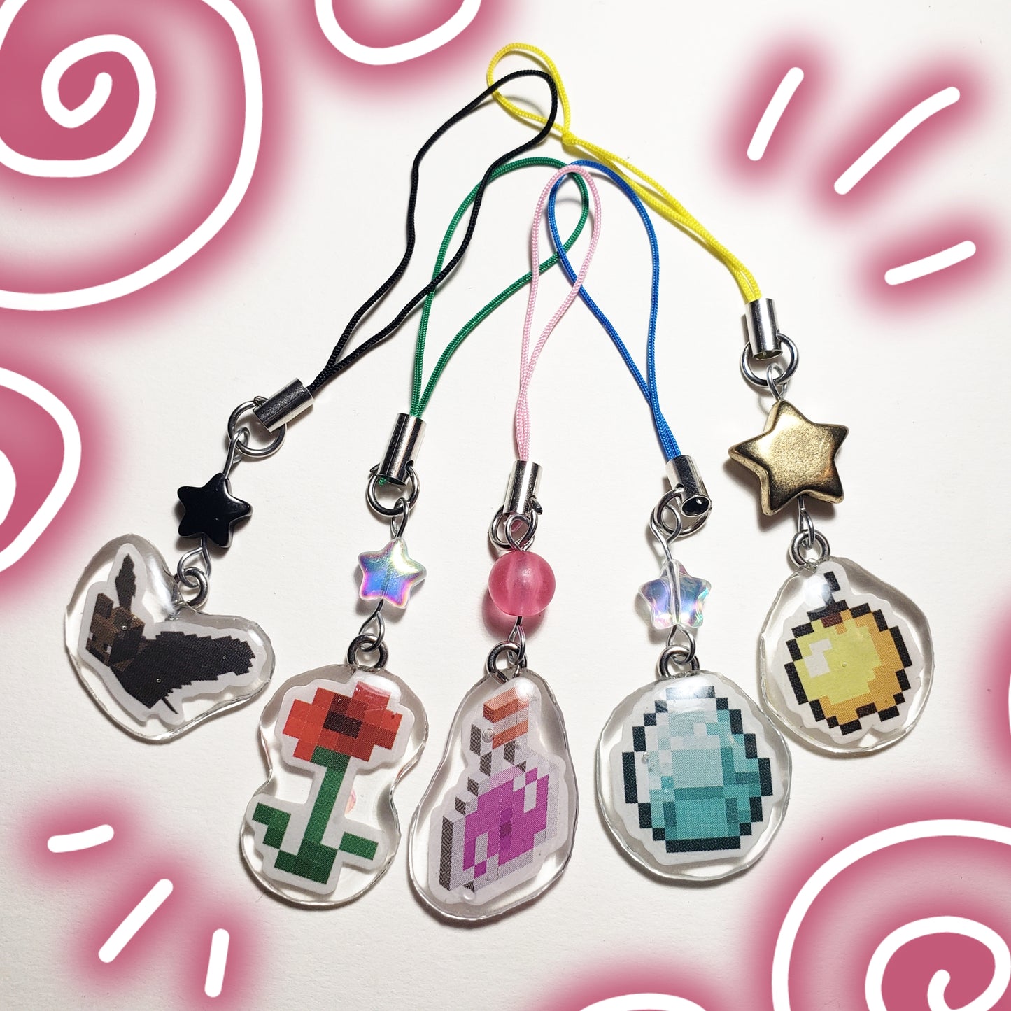 Minecraft Phone Charms