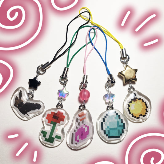 Minecraft Phone Charms