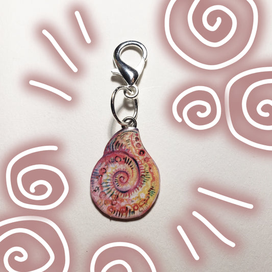 Snail Shell Mini Charm (Original Art)