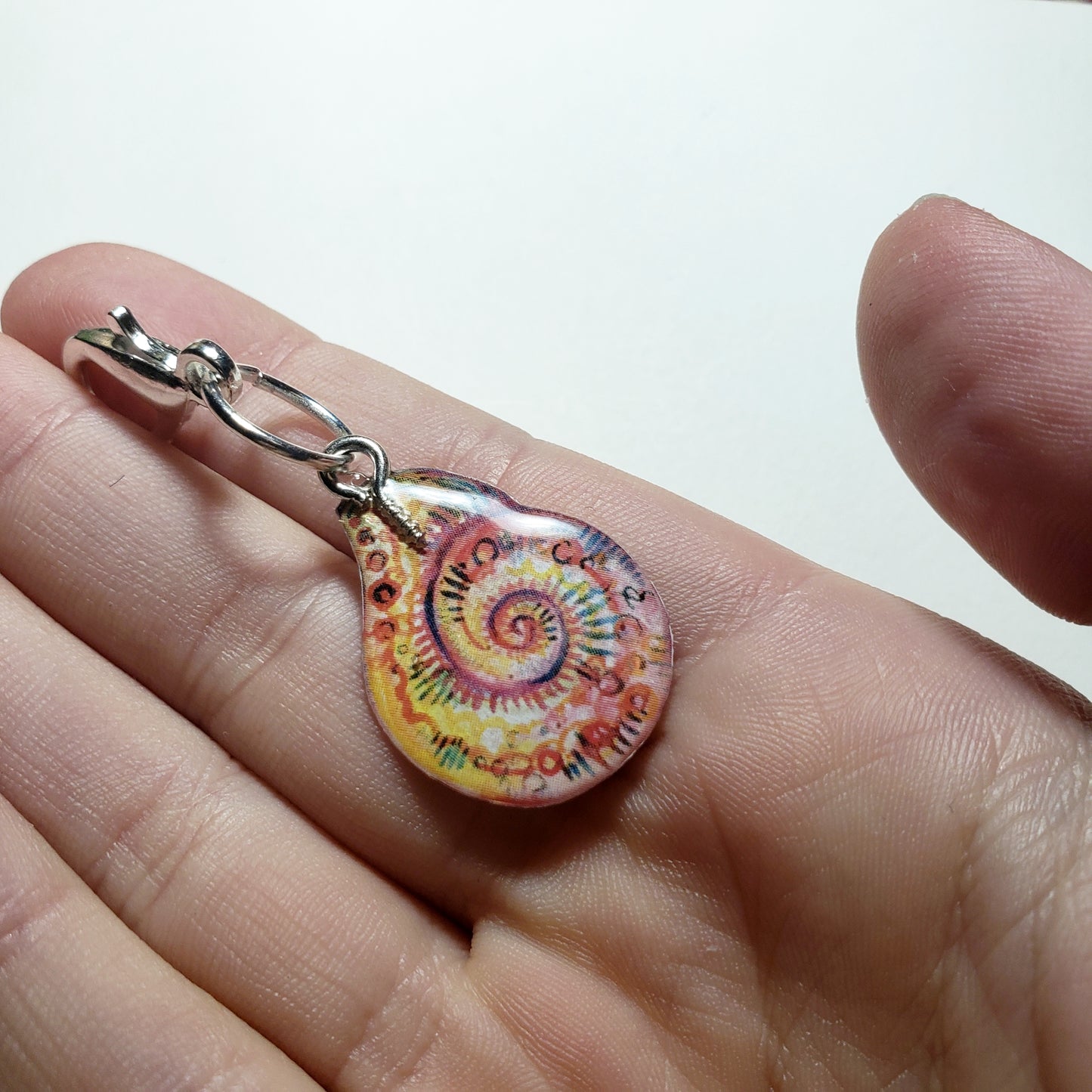 Snail Shell Mini Charm (Original Art)