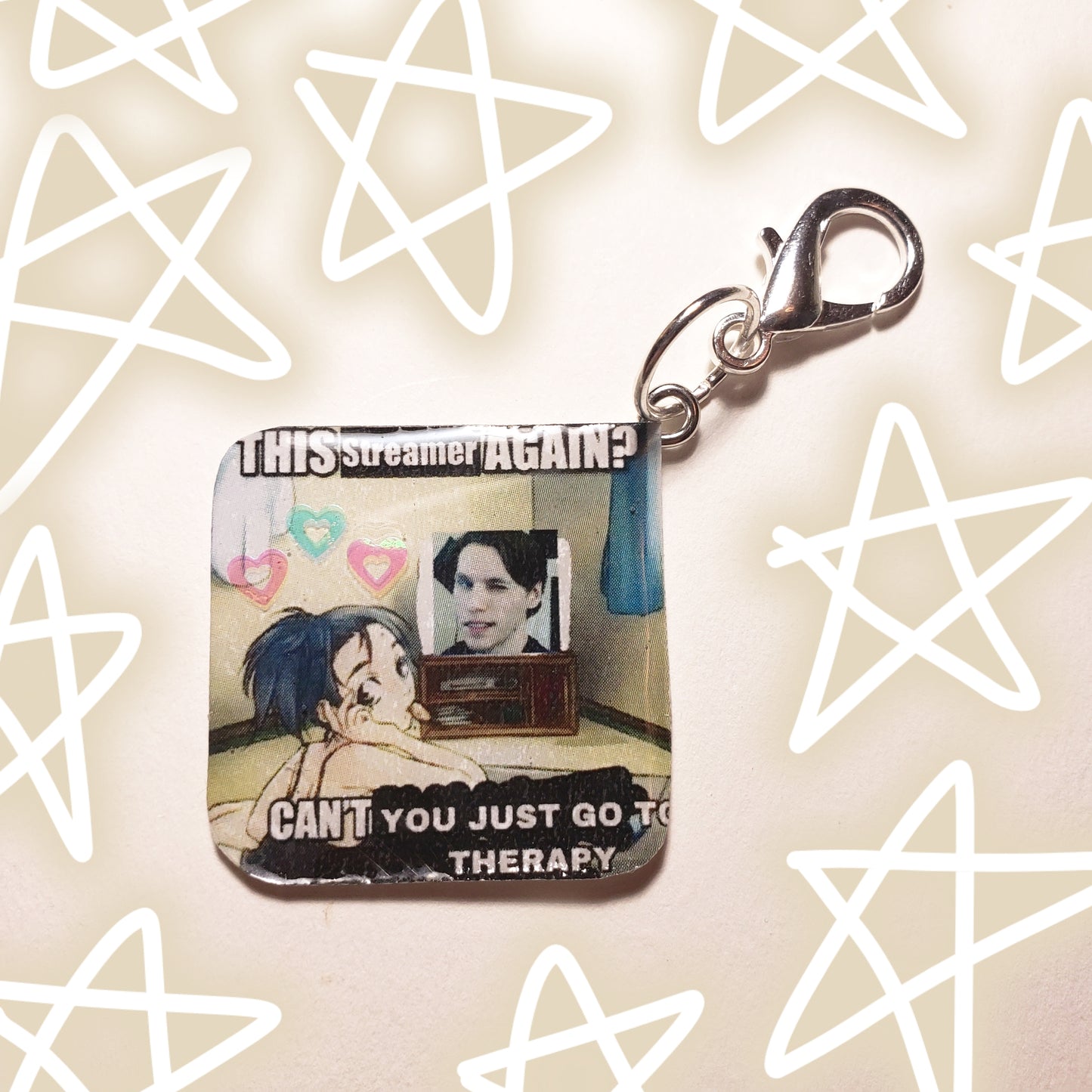 Jerma "Go to therapy" Mini Charm