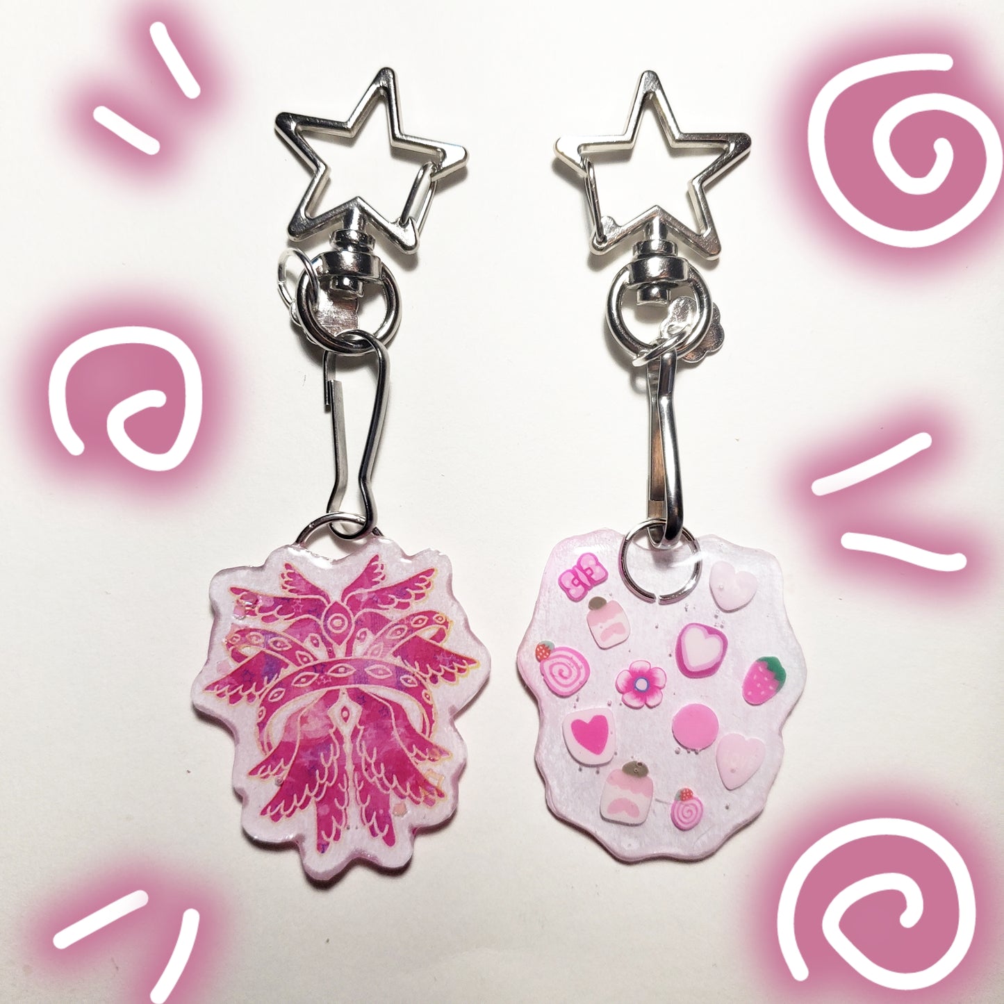Pink Angel Keychain