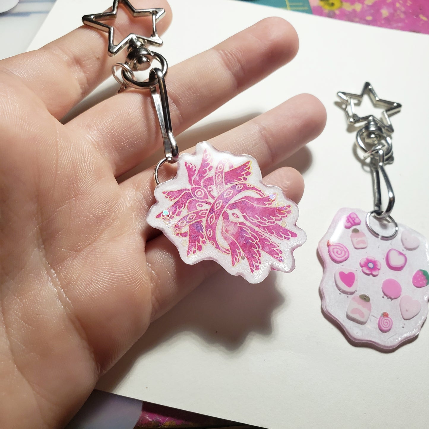 Pink Angel Keychain