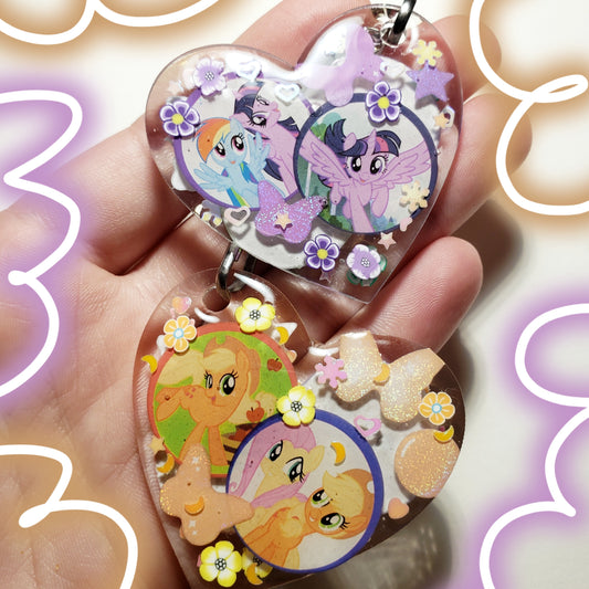 Mlp Heart Keychains