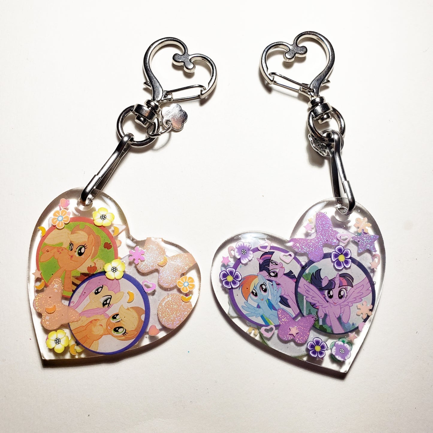 Mlp Heart Keychains