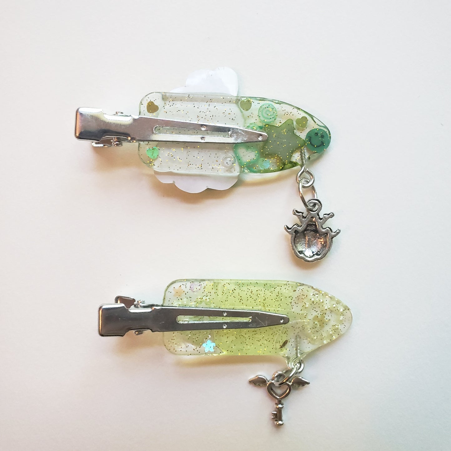 Green Hairclips